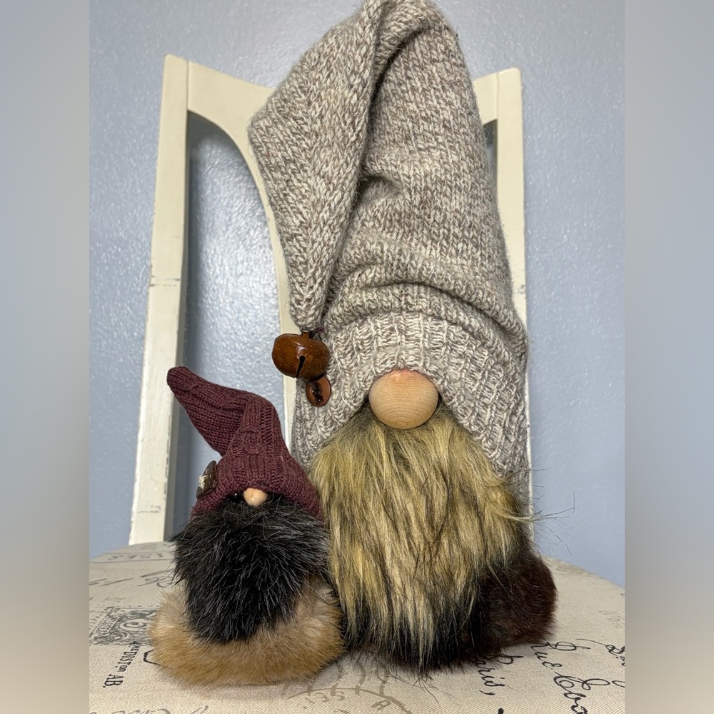 Knit Gnome Decor with Bells
